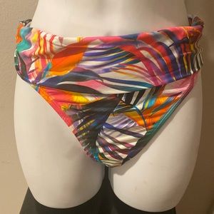 Lauren Ralph Lauren Multi Fold Over Swimsuit separates Bikini Bottoms 16 4/25